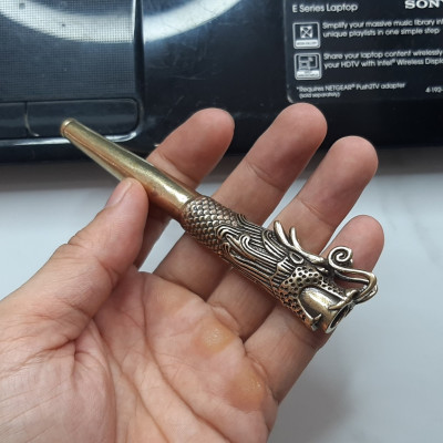 Tẩu thuốc Rồng bằng đồng nguyên chất cực kỳ đẹp gắn điếu ( KIỂU GIAO NGẪU NHIÊN) | Shop Thành Nhi