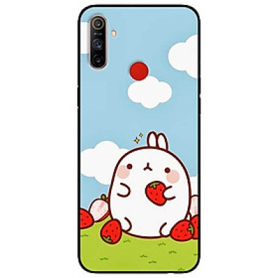 Ốp lưng dành cho Realme C3 mẫu Thỏ Mập Ăn Dâu