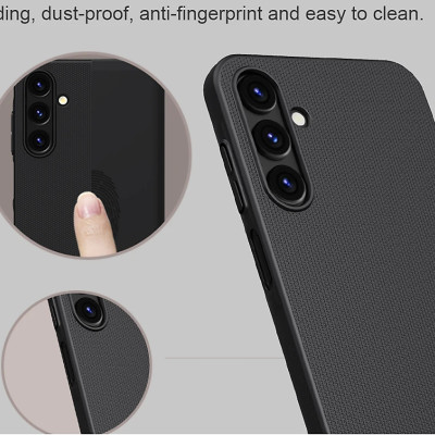 Ốp Lưng Sần chống sốc cho Samsung Galaxy A35 hiệu Nillkin Super Frosted Shield - Hàng Chính Hãng