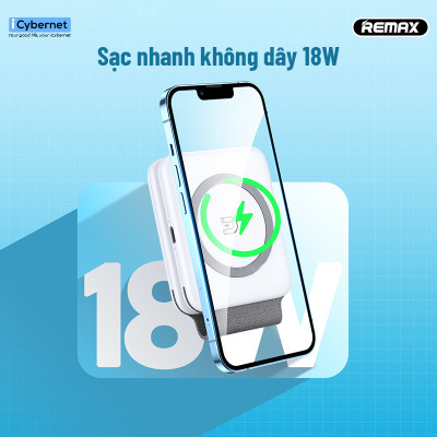 Đế sạc không dây từ tính 3 trong 1 Remax RP-W56 sạc nhanh 18W - Hàng chính hãng