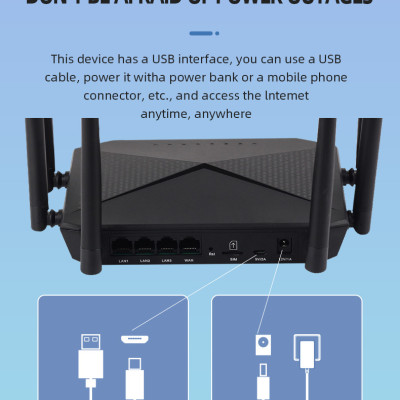 Bộ phát wifi từ sim 4G B618, bộ phát wifi 6 sâu tốc độ cao sử dụng mọi loại sim, phủ sóng rộng ,ổn định - Hàng chính hãng/ Hàng nhập khẩu