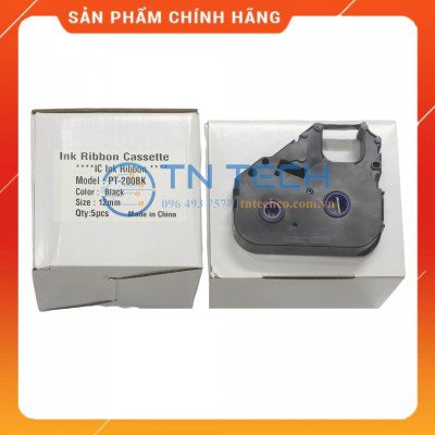Ruy băng mực CANON PT-200BK - 12MM x 110M - Dùng cho máy in ống lồng MAX [Hàng nhập khẩu]