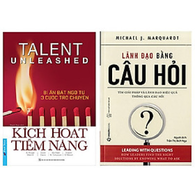 Combo 2 cuốn kỹ năng lãnh đạo: Kích Hoạt Tiềm Năng - Bí Ẩn Bất Ngờ Từ 3 Cuộc Trò Chuyện + Lãnh Đạo Bằng Câu Hỏi