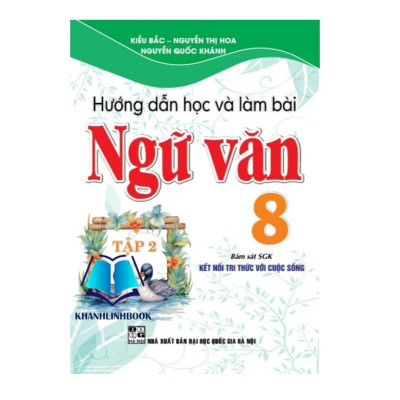 Sách - Combo hướng dẫn học và làm bài ngữ văn 8 - tập 1 + 2