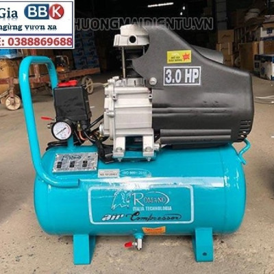 Máy nén khí có dầu ROMANO 12L+ 30L+35L - Hàng cao cấp, máy nén khí 30 lít, máy phun sơn 100% dây đồng