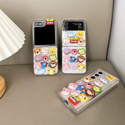 Ốp Lưng Nhựa Cứng Đính Charm TOY STORY Cho Samsung Z FLIP 6 / Z FLIP 5 / Z FOLD 6 / Z FOLD 5 - BUM STORE GALAXY CASE