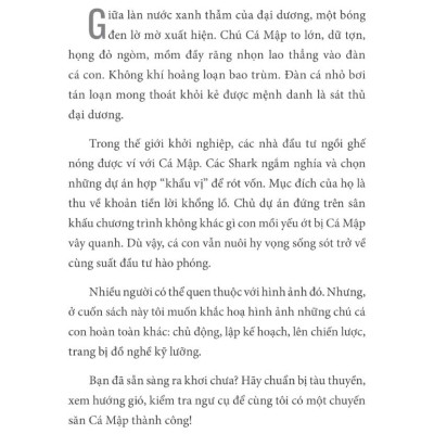 Chinh Phục “Cá Mập” - Mọi Điều Bạn Cần Biết Để Gọi Vốn Thành Công Trong 6 Tháng - AL