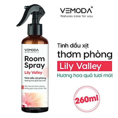 Xịt phòng tinh dầu cao cấp Vemoda 260ml giúp khử mùi, làm thơm không gian nhanh chóng, tiện lợi