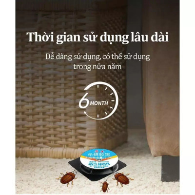 Combo 5 Bộ 6 Viên Mồi Diệt Gián, Thuốc Diệt Côn Trùng Sinh Học Không Độc Hại Dùng Trong Nhà Bếp, Hộ Gia Đình