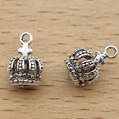 Combo 4 cái charm bạc thái hình vương miện treo - Ngọc Quý Gemstones