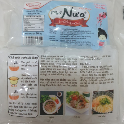 Phở Nưa Vị Nguyên Das Keto 240g