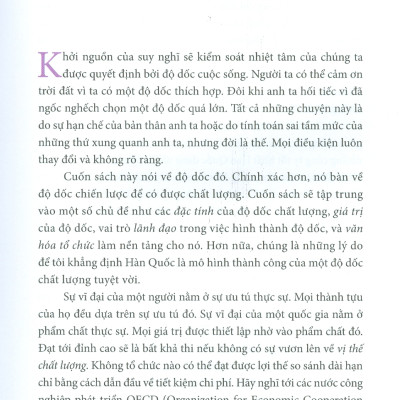 Hàn Quốc Chất Lượng Cao - Hành Trình Vươn Lên Đỉnh Cao Chất Lượng Toàn Cầu Của SAMSUNG, HYUNDAI, LG, POSCO, KT, YG-1