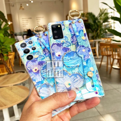 Ốp Lưng Cho Galaxy S25 Ultra / S24 Ultra / S23 Ultra / S23 PLus / S22 Ultra / S22 Plus / S21 Ultra / S21 Plus / Note 20 Ultra / Note 20 / Note10 Plus / Note 10 Hoa Màu Sơn Nước Đính Dây