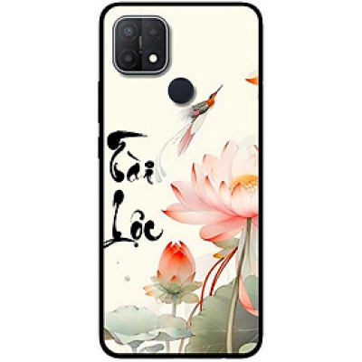 Ốp lưng cho Oppo A15 - A15s - A35 4G - A17 - A17K - A57 4G - A94 5G - A95 5G - Sen Tài Lộc Hồng - Hàng Chính Hãng
