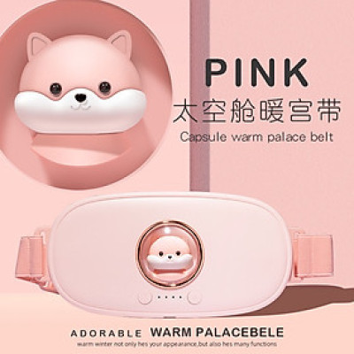 Máy massage chườm nóng giảm   bụng kinh nguyệt, Đai matxa tan mỡ bụng làm ấm nhiệt hồng ngoại rung tan mỡ toàn thân