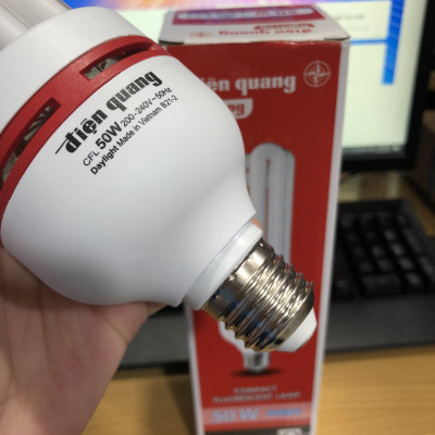 Đèn Compact Điện Quang ĐQ-CFL-4U-F14-50W-DL-E27