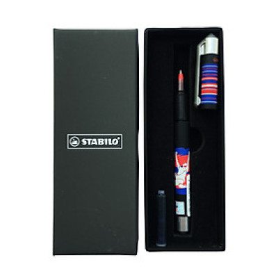 Bút bi ký STABILO BeCrazy "Magic ink" + tuýp ruột xanh (BC-G) - Hình đầu lâu