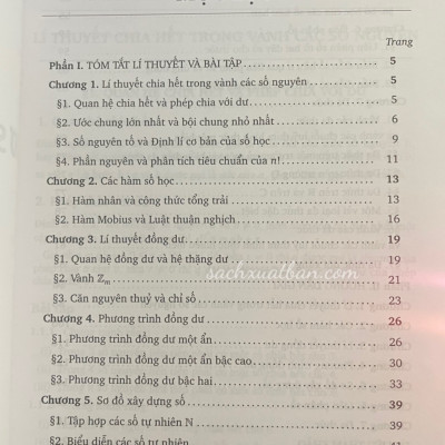 Sách Cơ sở Lí thuyết số và Đa thức