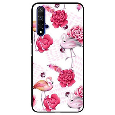 Ốp lưng dành cho Huawei 5t - Mate 20 - Mate 20 Pro mẫu Hạc Hồng Mẫu Đơn