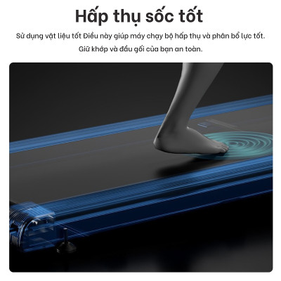 Máy chạy bộ đi bộ gia đình TM310 & TM310A [BLACK] thế hệ mới có điều khiển từ xa