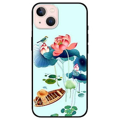 Ốp lưng dành cho Iphone 13 Mini - Iphone 13 - Iphone 13 Pro -  Iphone 13 Pro Max - Chim Đậu Sen
