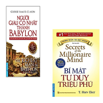 Combo 2 Cuốn Bài Học Kinh Doanh Hay Nhất Giúp Bạn Thành Công: Người Giàu Có Nhất Thành Babylon (Tái Bản 2019) + Bí Mật Tư Duy Triệu Phú (Tái Bản 2019) / Tặng Kèm Bookmark Happy Life