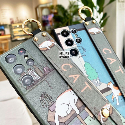 Ốp Lưng Cho Galaxy S23 Ultra / S23 Plus / S22 ULTRA / S22 PLUS / S21 Ultra / S21 Plus / Note 20 Ultra / Note 20 / S21 FE Hình Mèo In Sần