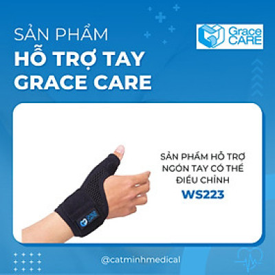 Đai Nẹp Cố Định Ngón Tay Cái Grace Care WS223 – Cố Định, Giảm Đau, Chấn Thương Tay (Dùng Được 2 Tay)