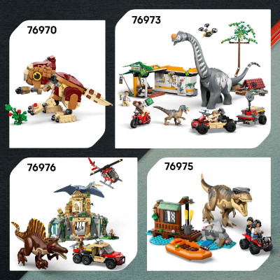 LEGO JURASSIC 76972 Đồ Chơi Lắp Ráp Cuộc Tẩu Thoát Khỏi Raptor (285 chi tiết)