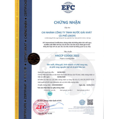 Cà phê rang xay Đặc Biệt Lekofe 80% Robusta 20% Arabica Đắng đậm chua nhẹ Túi 500gram