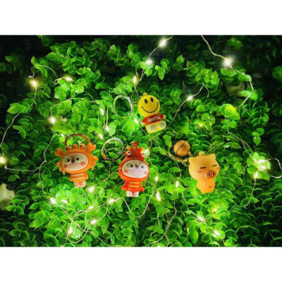 Dây Đèn Led Đom Đóm Sáng Vàng 3 Chế Độ Nháy Dài 3M Tặng Kèm Pin