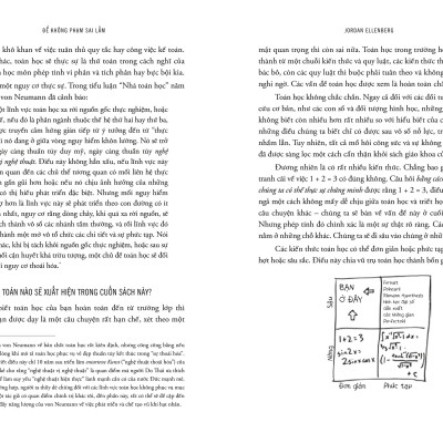Sách - How Not To Be Wrong - Để Không Phạm Sai Lầm - Toán Học Ẩn Chứa Trong Cuộc Sống