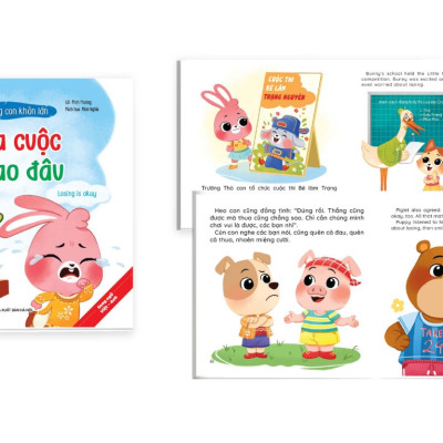 Tủ sách kỹ năng giao tiếp cho bé - Bộ 10 cuốn truyện tranh song ngữ "Cùng con khôn lớn" (Tặng bộ bút bay mực cho bé thỏa sức sáng tạo)