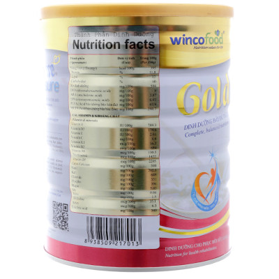 Sữa bột Wincofood Goldcare Sure Dinh dưỡng đầy đủ và cân đối  (từ 30 tuổi trở lên)