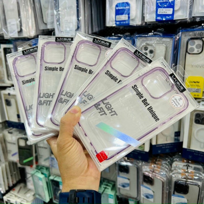 Ốp lưng trong suốt viền màu cho iPhone 14 Plus (6.7 inch) hiệu Likgus Simple But Unique chống sốc, chống chịu mọi va đập - hàng nhập khẩu
