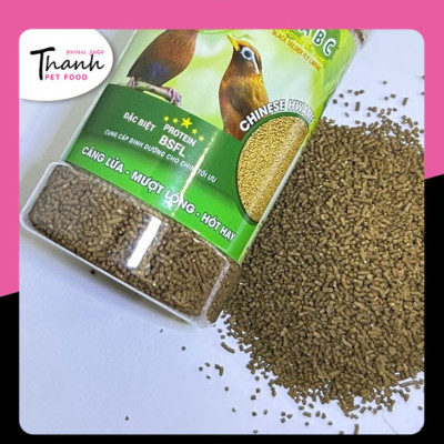 Cám Chim Họa Mi của hiệu GREENABC - Có 2 loại hằng ngày và bổ sung giúp chim căng lửa, mượt lông, hót hay – Hộp 280g