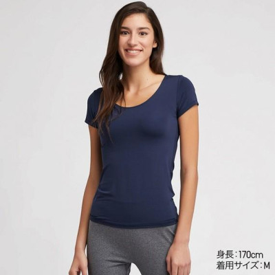 Áo làm mát nữ UNQ cổ tròn cộc tay