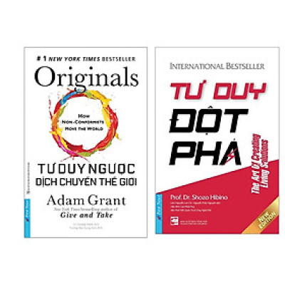 Combo 2 Cuốn Hướng Nghiệp Phát Triển Hay- Tư Duy Ngược Dịch Chuyển Thế Giới+ Tư Duy Đột Phá 