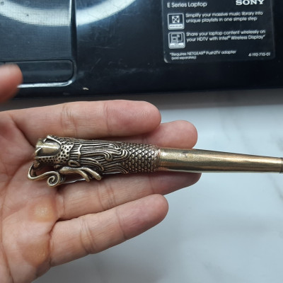 Tẩu thuốc Rồng bằng đồng nguyên chất cực kỳ đẹp gắn điếu ( KIỂU GIAO NGẪU NHIÊN) | Shop Thành Nhi