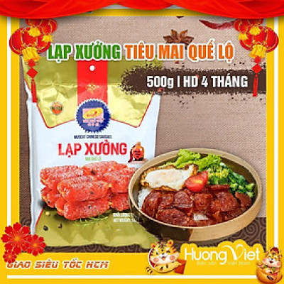 Đặc Sản Sóc Trăng - Lạp Xưởng Sóc Trăng Mai Quế Lộ Vị Tiêu Tân Huê Viên 500G, Lạp Xưởng Tiêu 4 Sao Cao Cấp Hương Vị Thơm Ngon Đậm Đà
