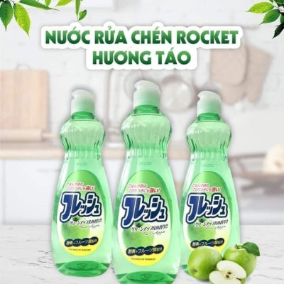 Dung dịcch rửa bát chén chiết xuất từ thiên nhiên hương táo - Hàng Nội Địa Nhật