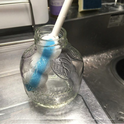 Combo 02 Dụng cụ rửa chai lọ, bình sữa có đầu mút - Nội địa Nhật Bản