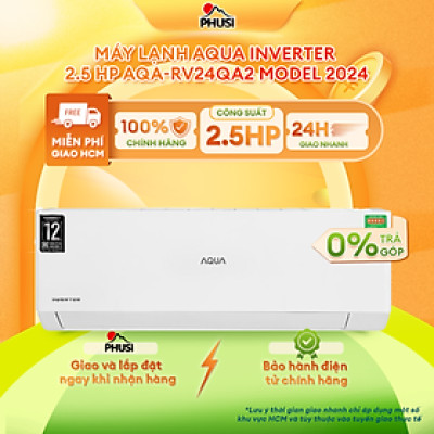 Máy Lạnh Aqua AQA-RV24QA2 Inverter 2.5HP - Hàng Chính Hãng (Chỉ giao HCM)