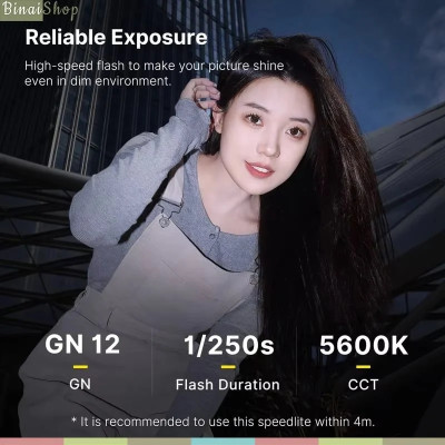 Ulanzi F12 - Đèn Flash Mini Đế Gắn Hotshoe Dành Cho Máy Ảnh So.ny, Ca.non, Ni.kon, Pa.nasonic, Oly.mpus, Fu.jifilm- hàng chính hãng