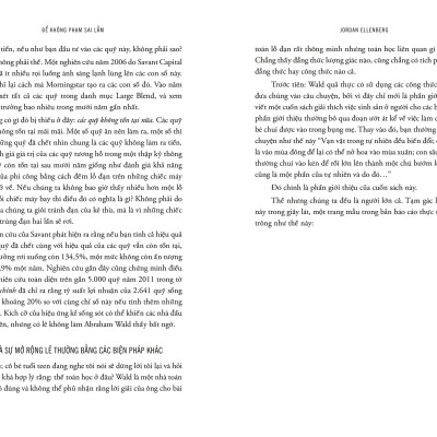 Sách - How Not To Be Wrong - Để Không Phạm Sai Lầm - Toán Học Ẩn Chứa Trong Cuộc Sống