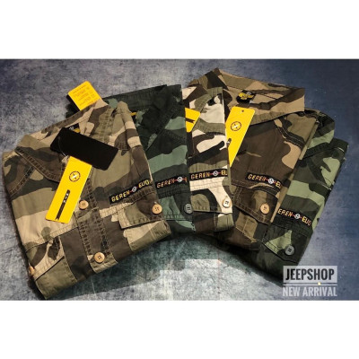 Áo sơ mi ngắn tay màu camo