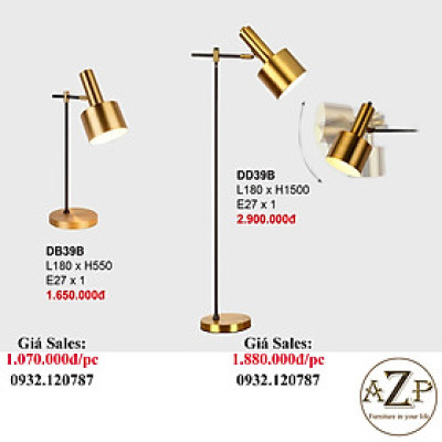AZP - ĐÈN ĐỨNG / ĐÈN TRANG TRÍ / ĐÈN PHÒNG KHÁCH AZP-39B phong cách đương đại, hàng nhập khẩu AZP