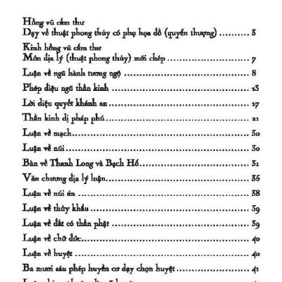 Hồng Vũ Cấm Thư - Sách Dạy Thuật Phong Thủy Có Phụ Họa Đồ