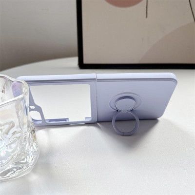 Ốp Lưng Silicon Cho Samsung Galaxy Z Flip 6 / Z Flip 5 Kèm Iring - BUM STORE GALAXY CASE