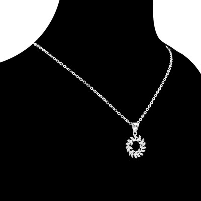 Dây Và Mặt Dây Chuyền Nữ - Vòng Nguyệt Quế - ( Hàng Chính Hãng ) Bạc Hiểu Minh DMD445